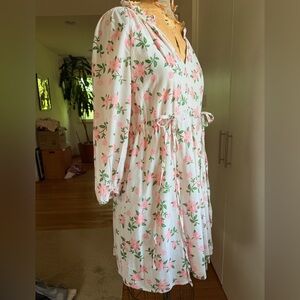 Like New Draper James Kellie Babydoll Dress in Magnolia, M, MSRP $188